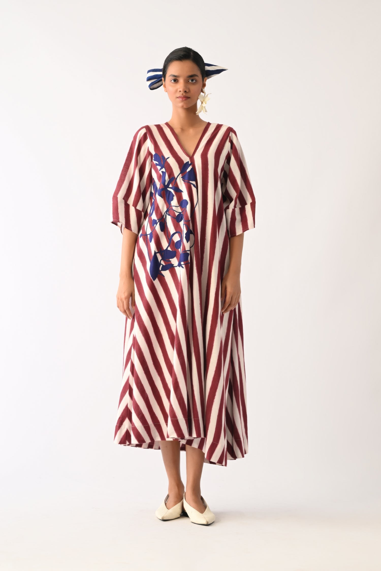 Revolt Bric Mayflower Appliqué Dress