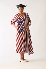 Revolt Bric Mayflower Appliqué Dress