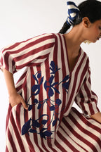 Revolt Bric Mayflower Appliqué Dress