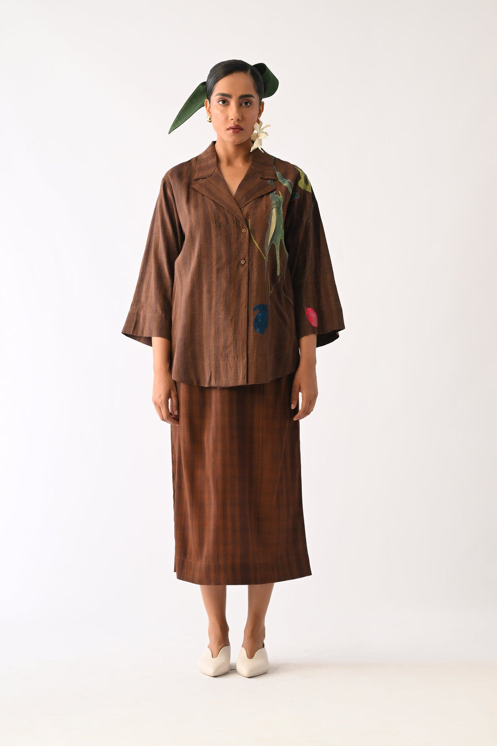 Brown Midi Skirt