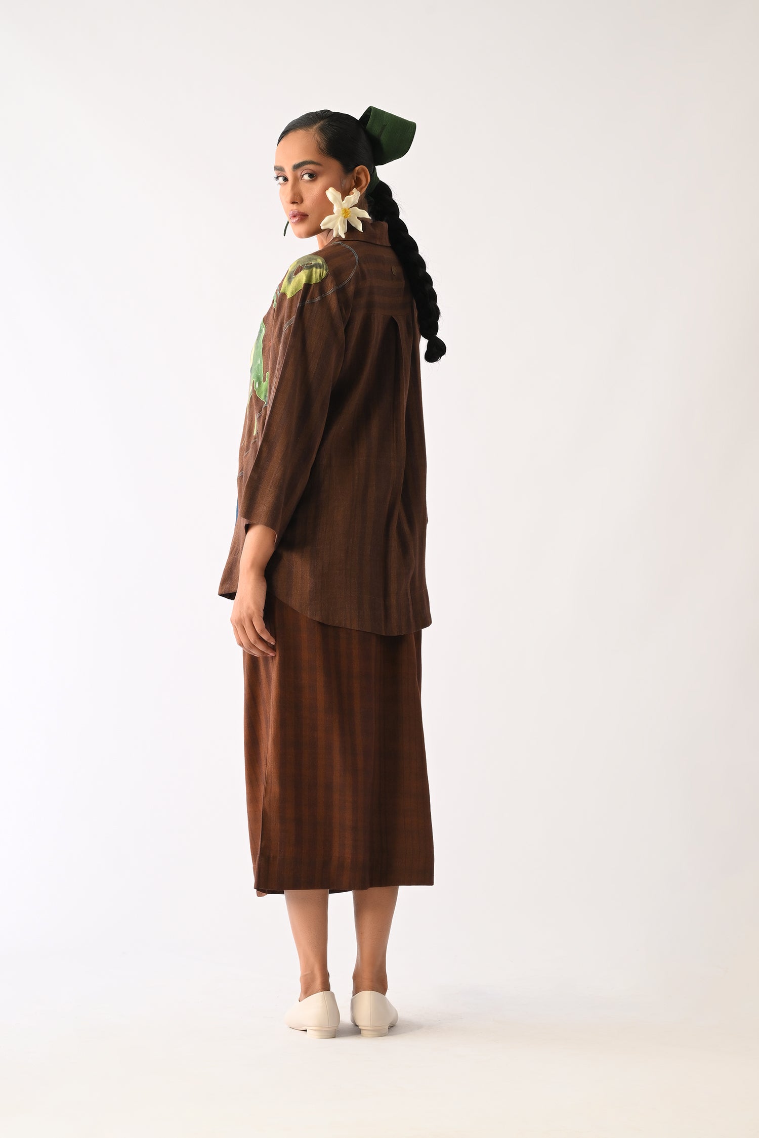 Brown Midi Skirt