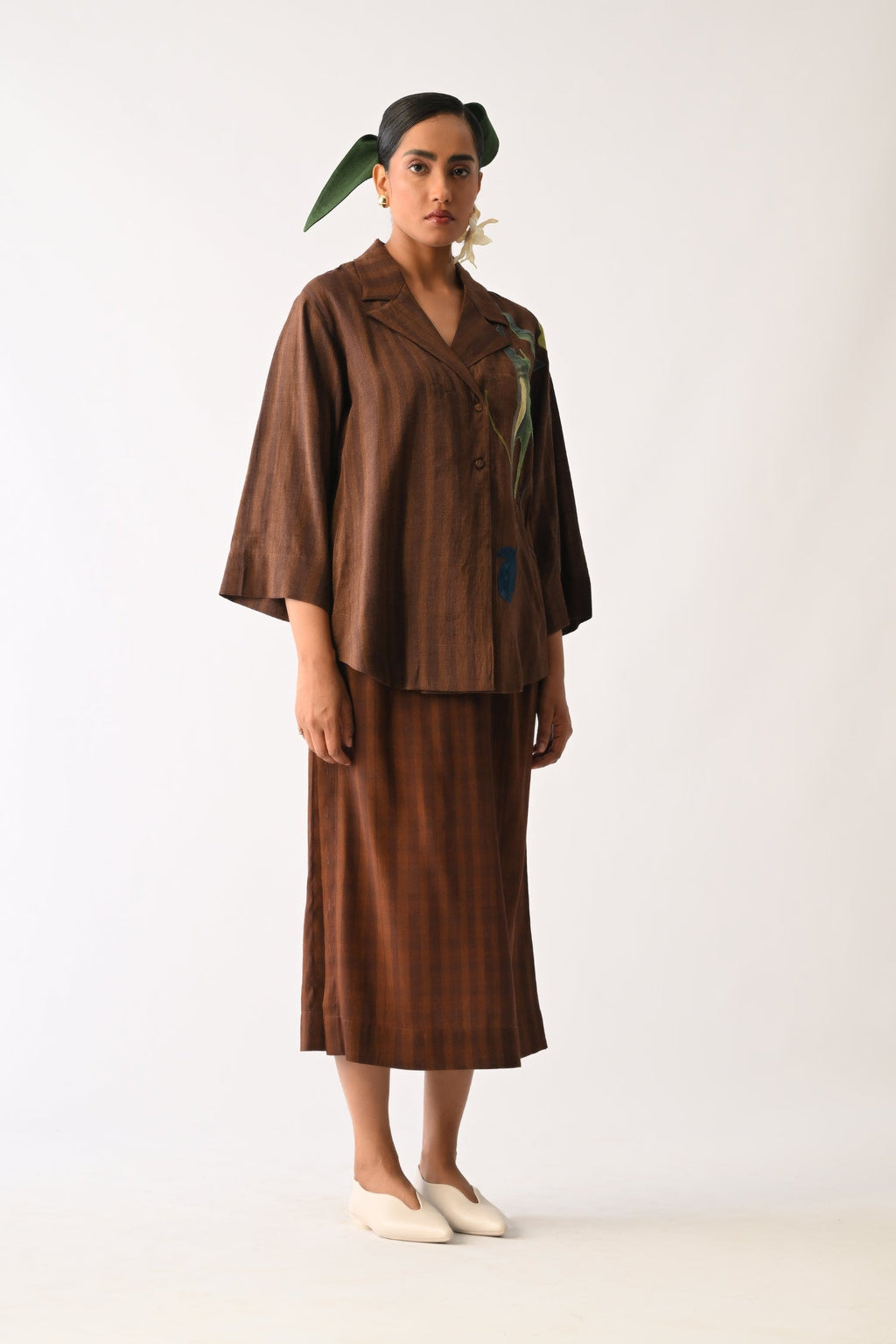 Brown Midi Skirt