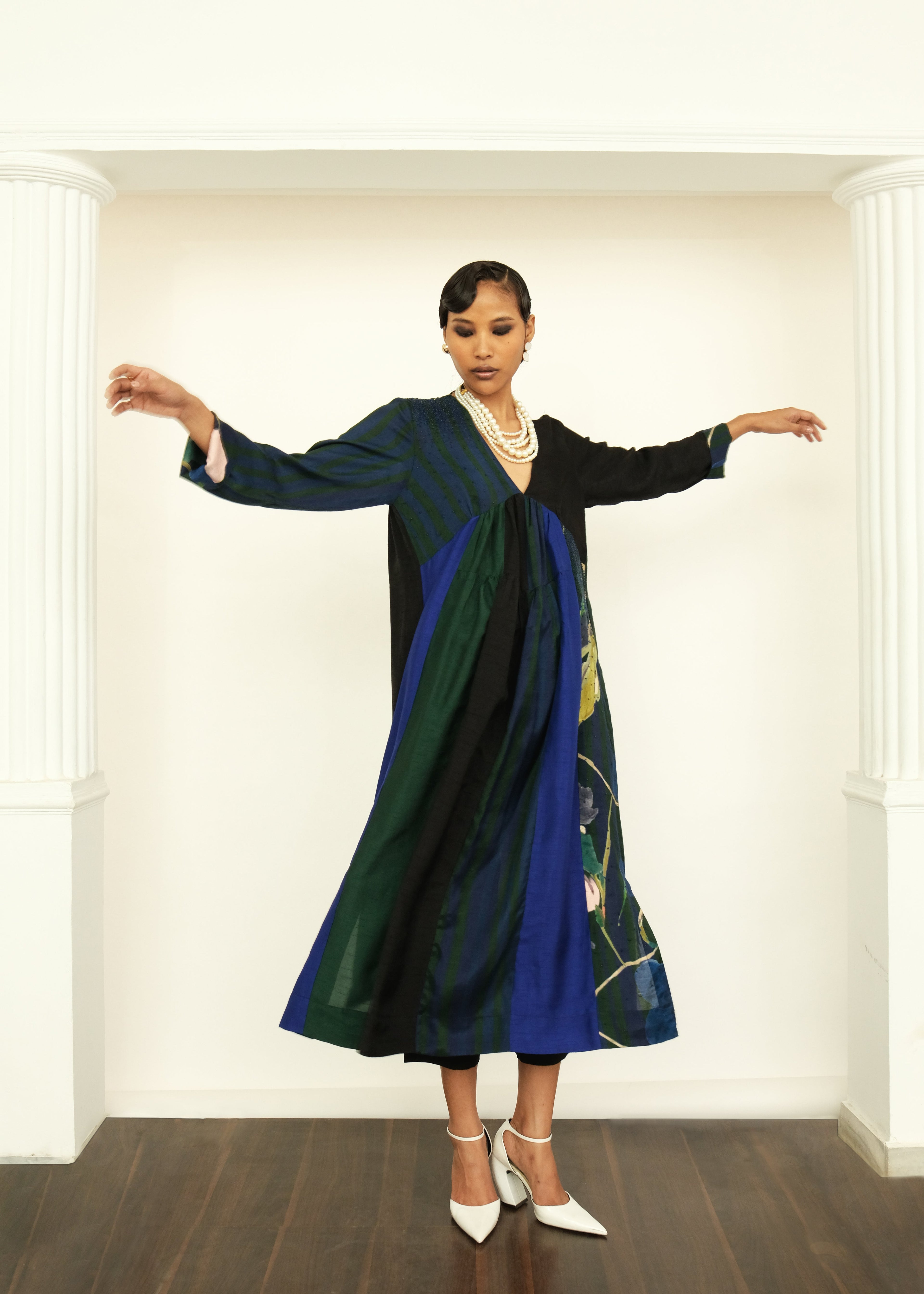 Patchwork Tier Dress