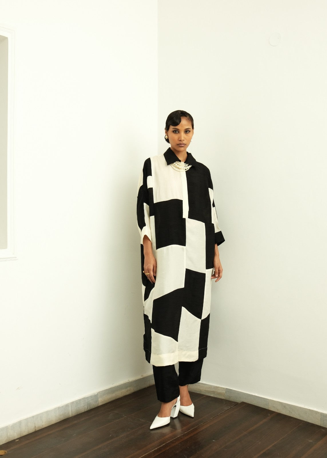 Stardust Silk Patchwork 2-Piece Set