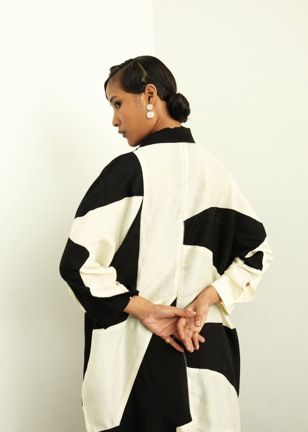 Stardust Silk Patchwork 2-Piece Set
