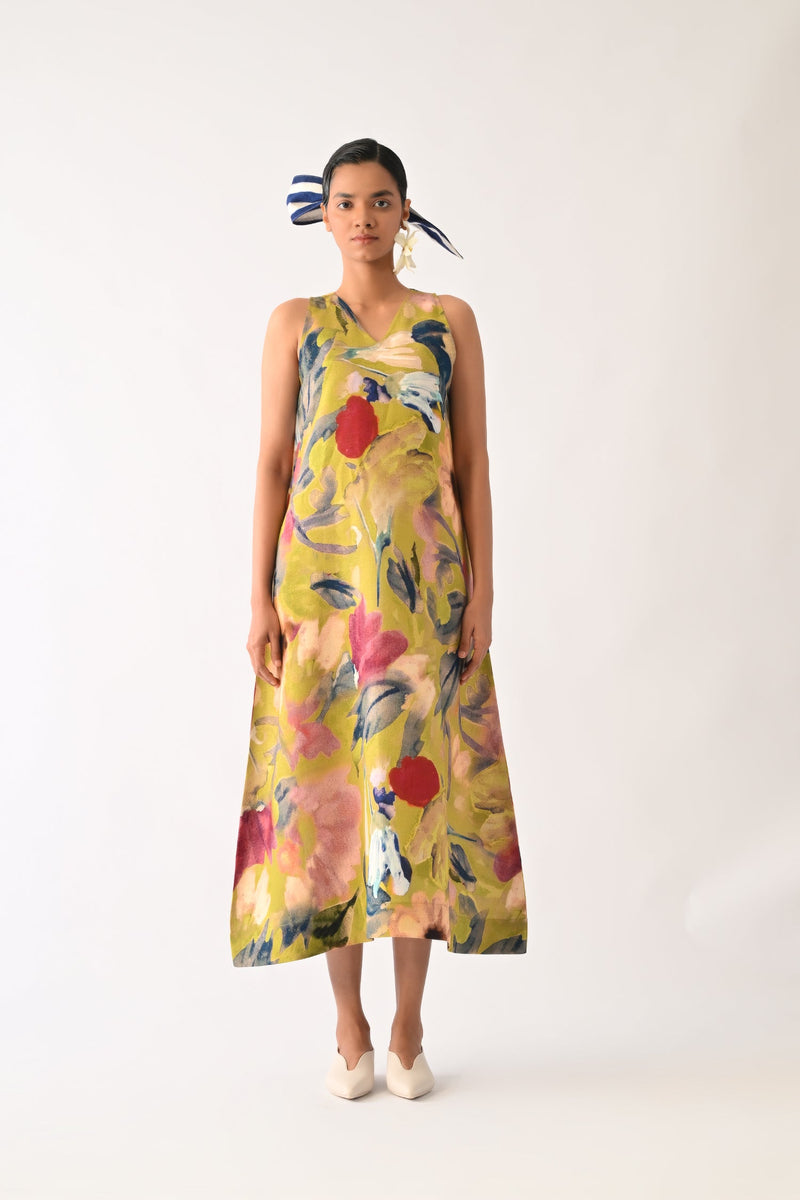 Liberty Olive Aline Dress
