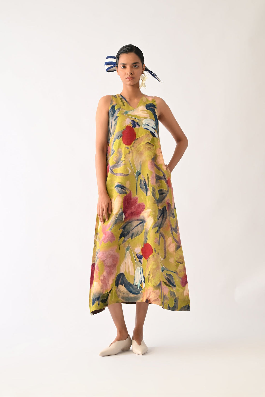 Liberty Olive Aline Dress
