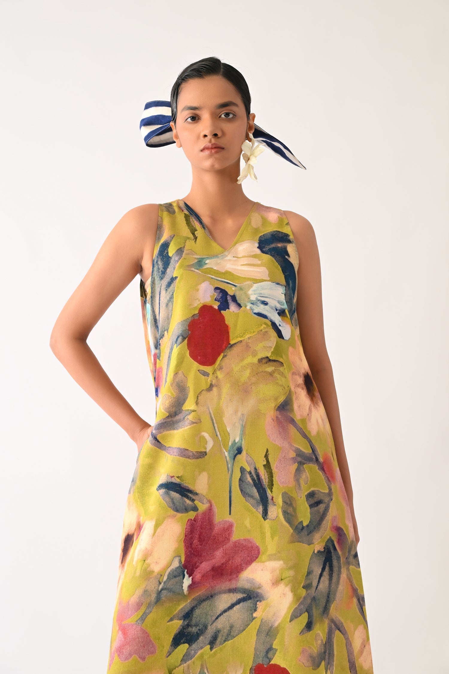 Liberty Olive Aline Dress