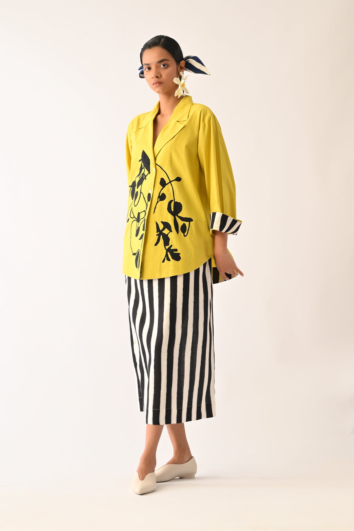 Mono Citrus  Appliqué Jacket