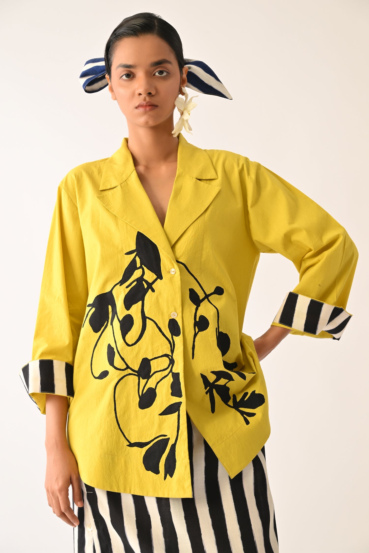 Mono Citrus  Appliqué Jacket