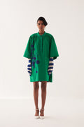 Emerald Applique Dress