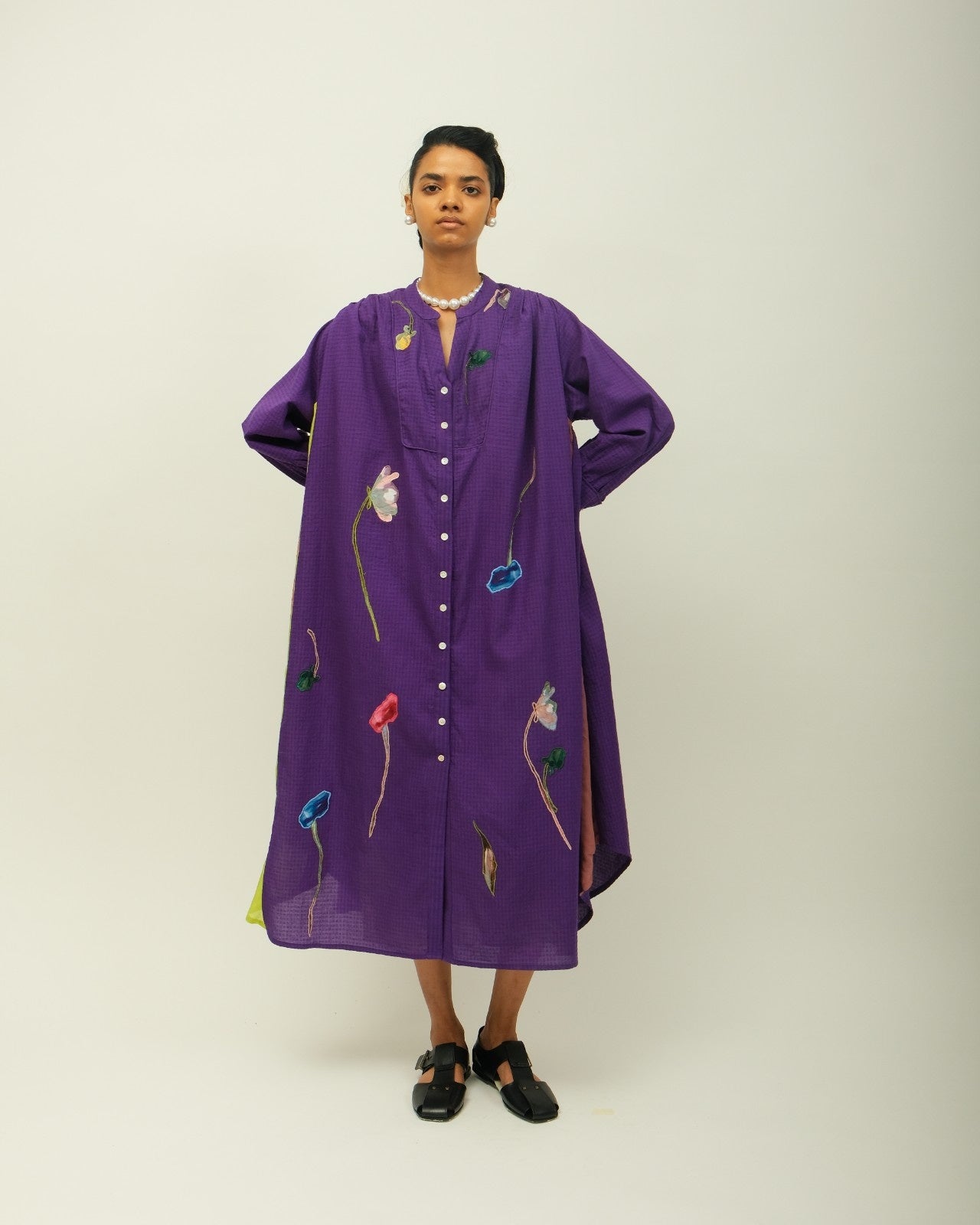 Thistle Appliqué Dress