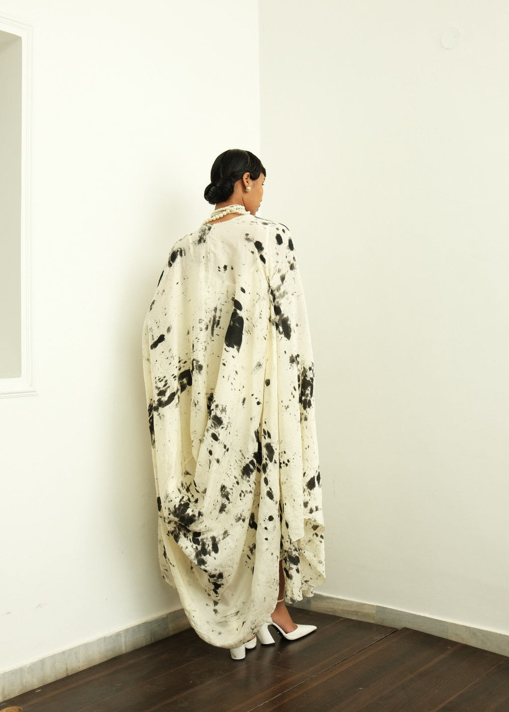 Hand-Painted BWC Drape Dress
