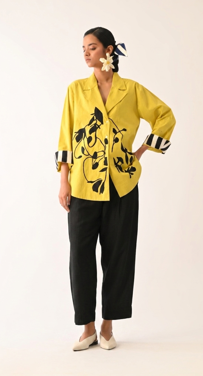 Mono Citrus Psyflora Appliqué Set